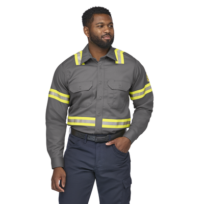 Men's Midweight FR Enhanced Visibility Uniform Shirt