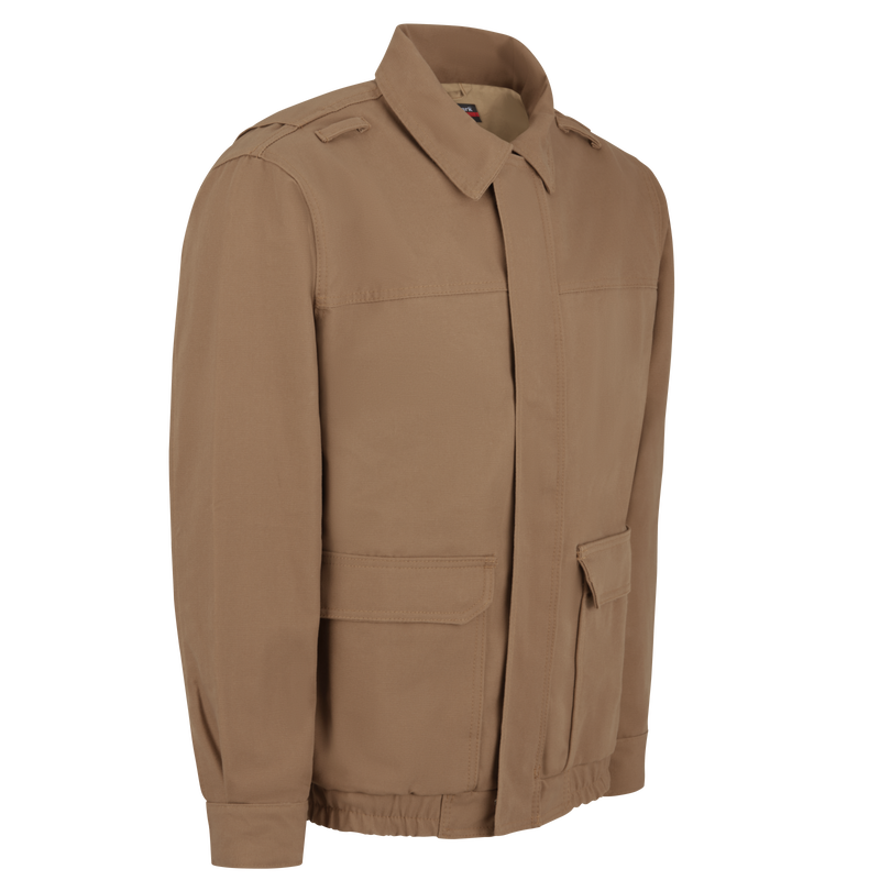 Brown Duck Lined Bomber Jacket image number 2