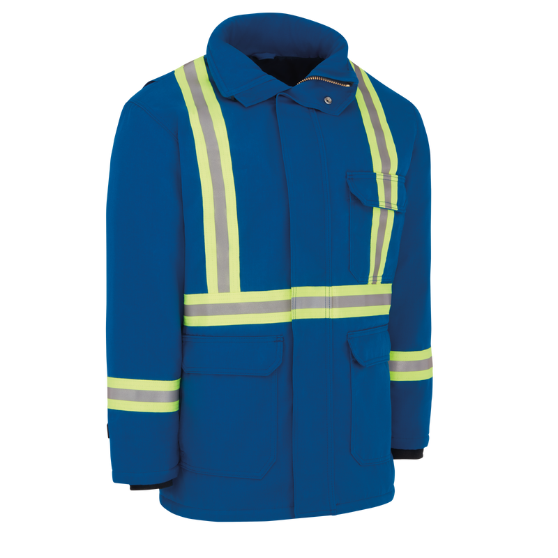 Men's Heavyweight Nomex FR Insulated Deluxe Parka with Reflective Trim image number 2