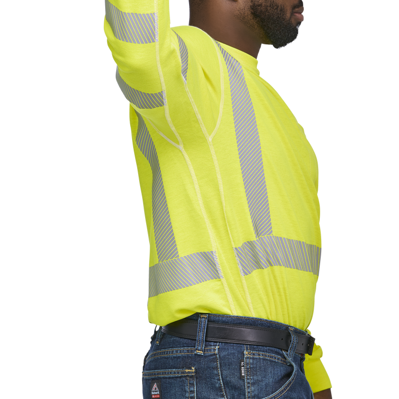 Men's Lightweight FR Hi-Visibility Long Sleeve T-Shirt image number 11