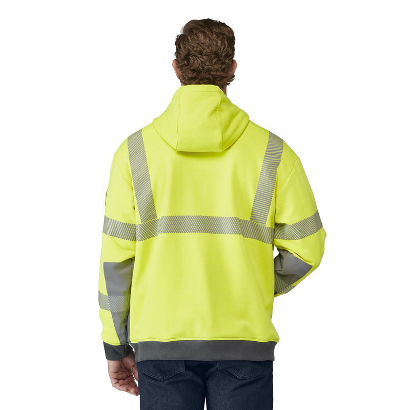 Men's Hi-Visibility Color Block Pullover Fleece Sweatshirt image number 1