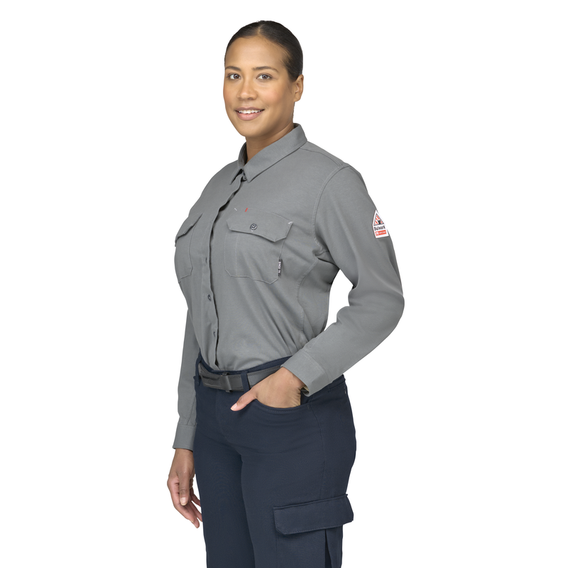 Women's Flex Knit Button Down Shirt image number 2