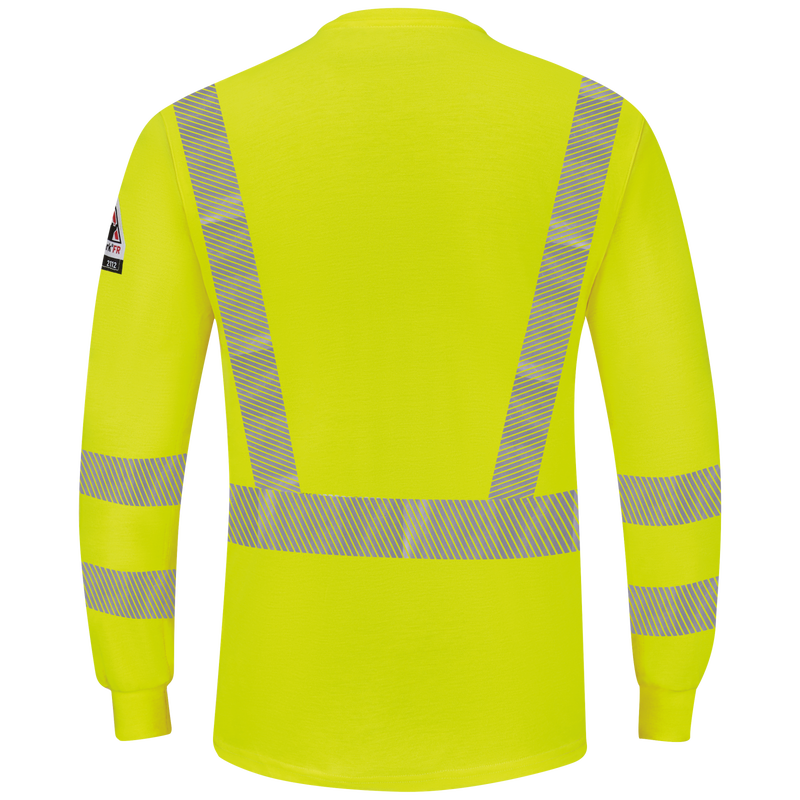 Men's Hi-Visibility Lightweight Long Sleeve Henley image number 1