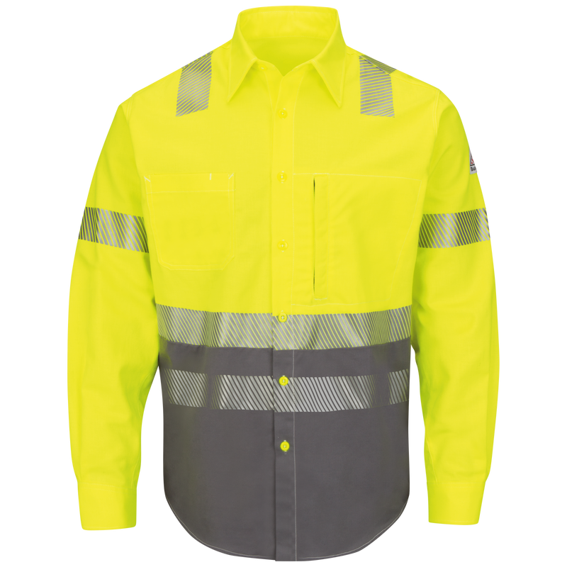 Men's Hi-Visibility Color-Block Uniform Shirt image number 0