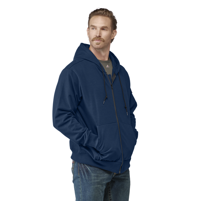 Men's Fleece FR Zip-Front Hooded Sweatshirt image number 3