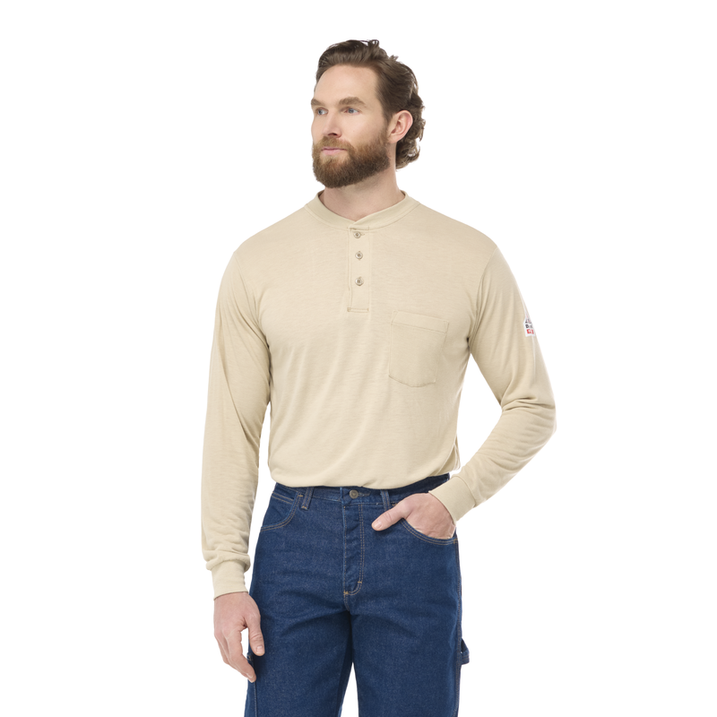 Men's Long Sleeve Lightweight Henley Shirt image number 0
