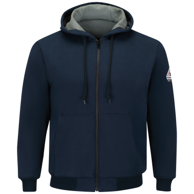 Men's Thermal Lined Zip-Front Hooded Sweatshirt