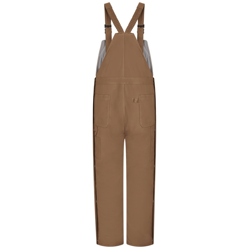 Men's Heavyweight Excel FR&reg; ComforTouch&reg; Deluxe Insulated Brown Duck Bib Overall image number 1