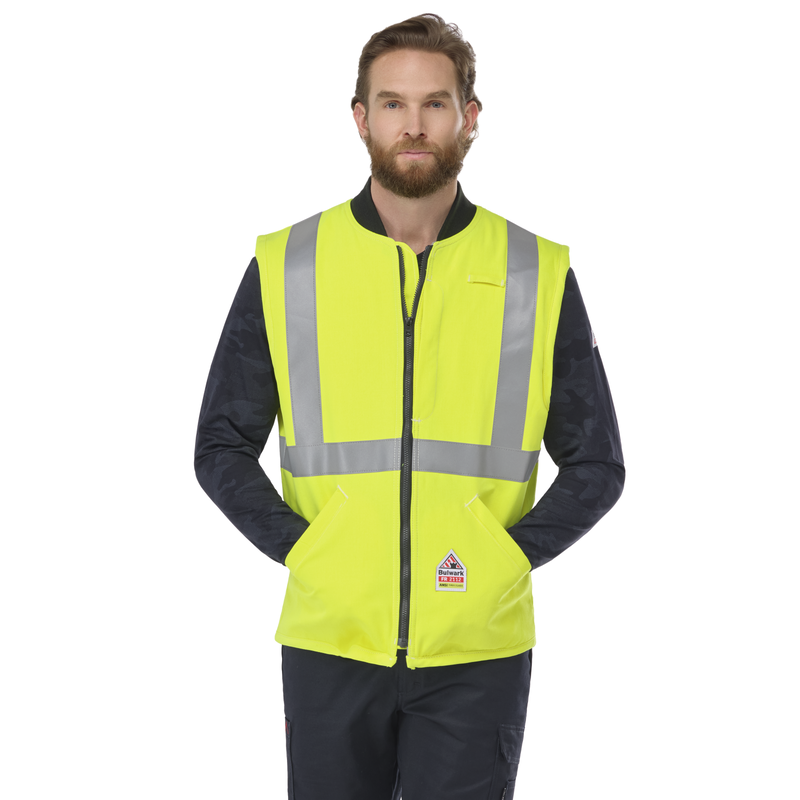 Men's FR Hi-Visibility Insulated Vest image number 0