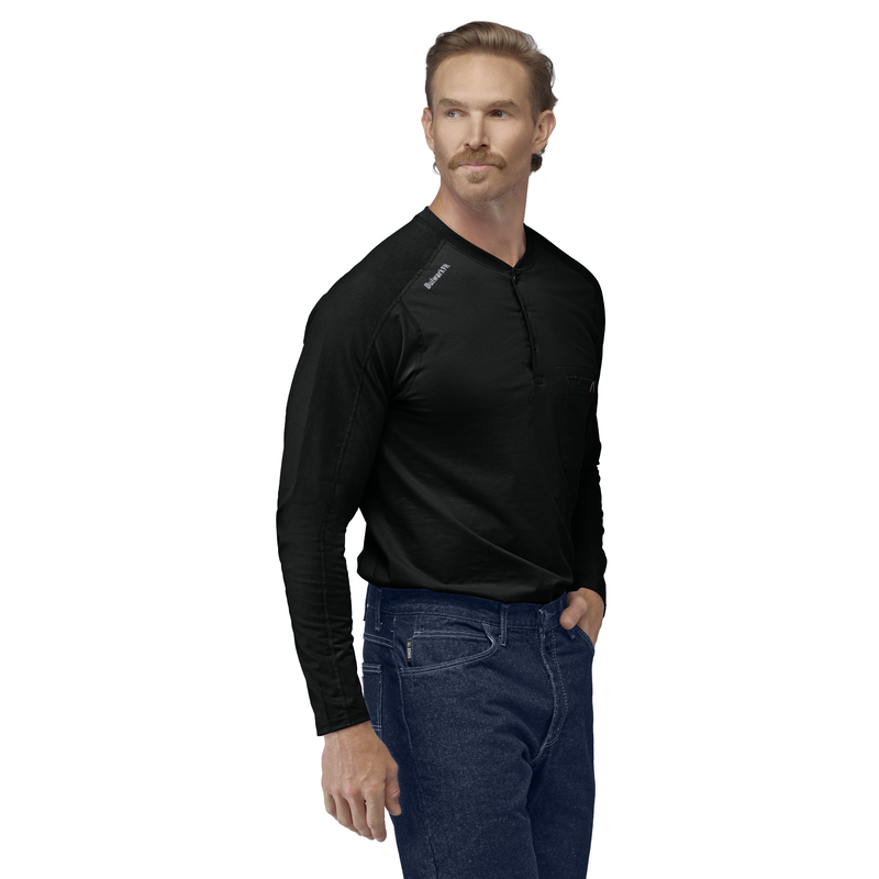 Men's Flex Knit Henley image number 3
