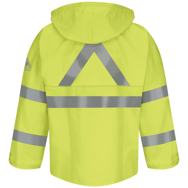 Men's FR Hi-Visibility Rain Jacket with Hood image number 1