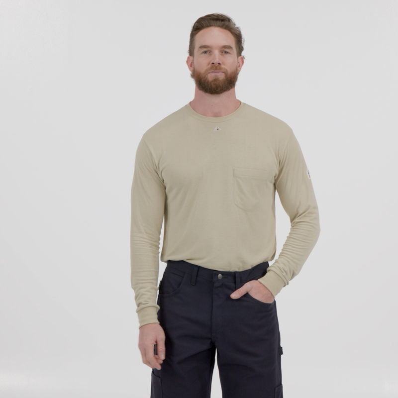 Men's Lightweight FR Long Sleeve T-Shirt image number 10