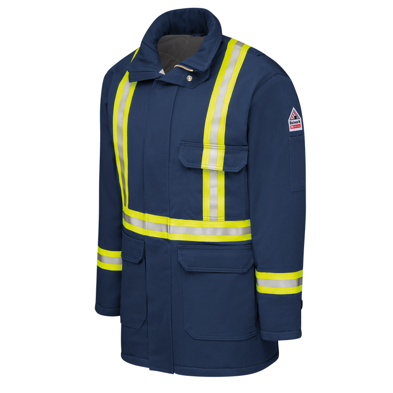 Men's Heavyweight Excel FR&reg; ComforTouch&reg; Insulated Deluxe Parka with Reflective Trim image number 3