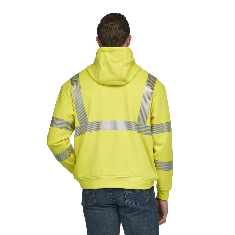 Men's Fleece FR Hi-Visibility Pullover Hooded Sweatshirt image number 1