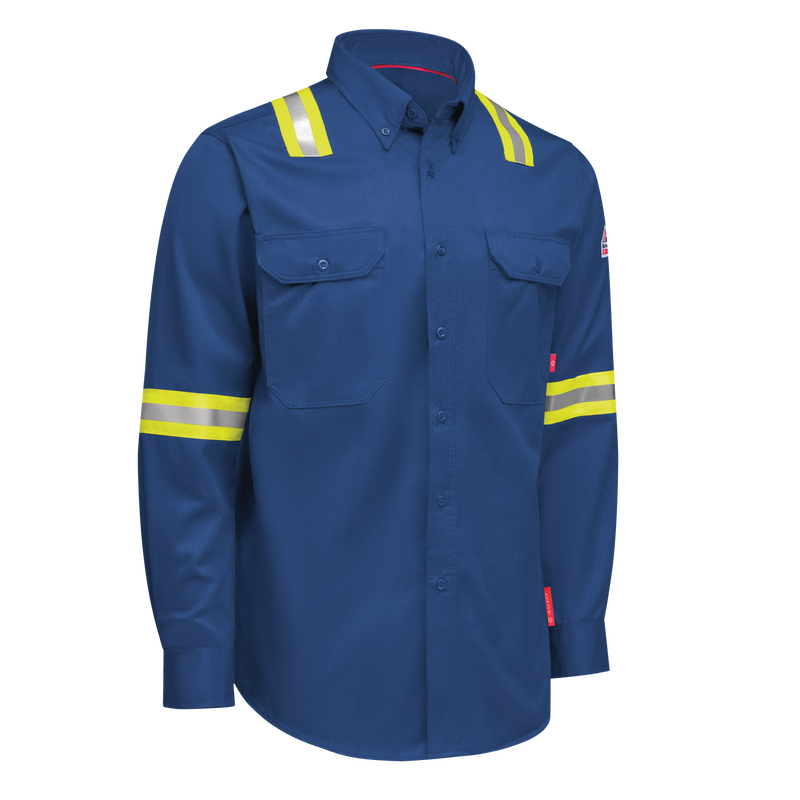 iQ Series Men&rsquo;s Enhanced-Vis Midweight Comfort Woven Shirt image number 2