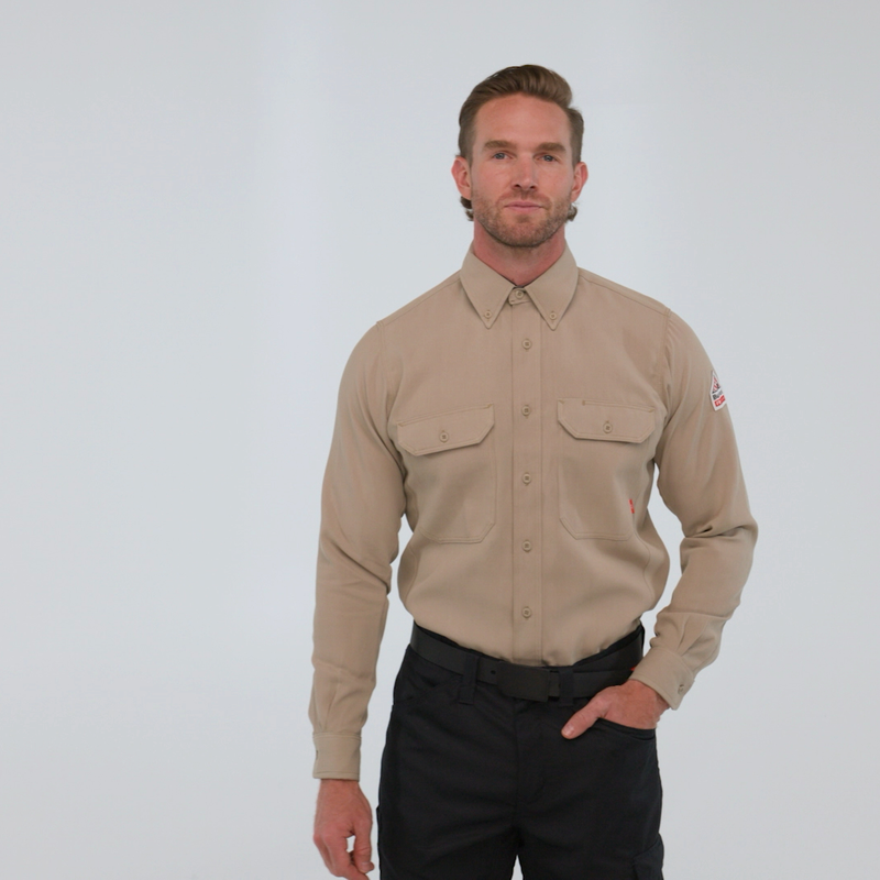 Men's iQ Series&reg; Comfort Woven Long Sleeve Lightweight Shirt image number 6