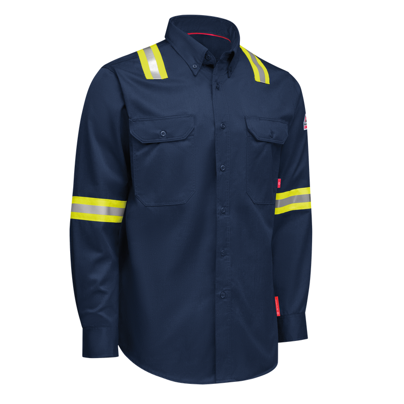 iQ Series Men&rsquo;s Enhanced-Vis Midweight Comfort Woven Shirt image number 2