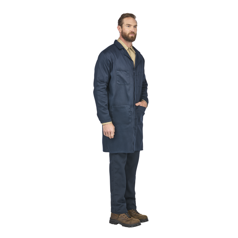 Men's Concealed Snap Front Lab Coat image number 5