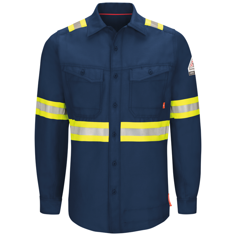 iQ Series&reg; Endurance Men's FR Enhanced Visibility Work Shirt image number 0