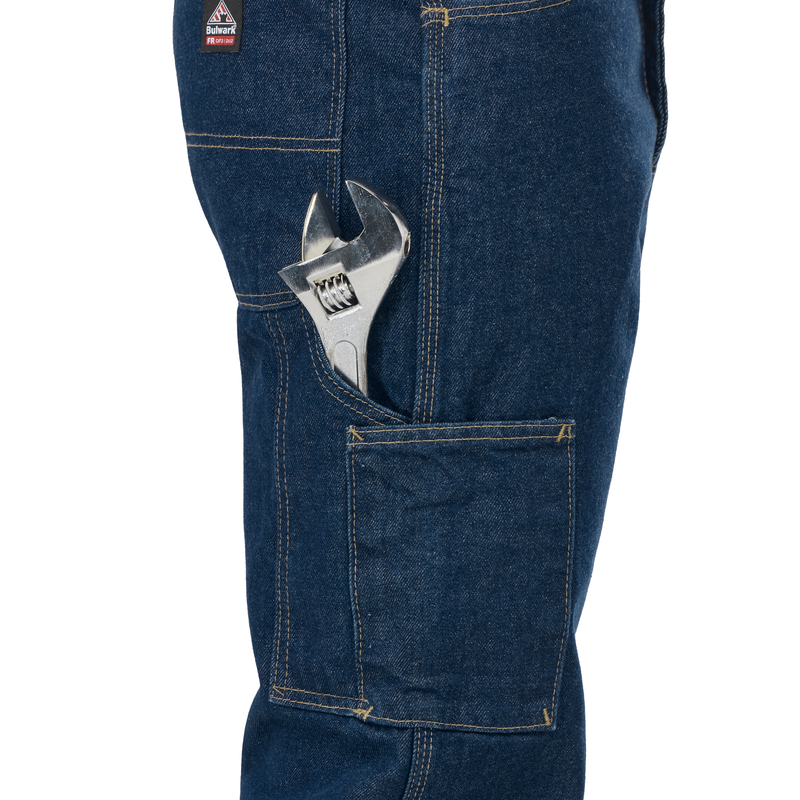 Men's Heavyweight Excel FR Denim Dungaree image number 16