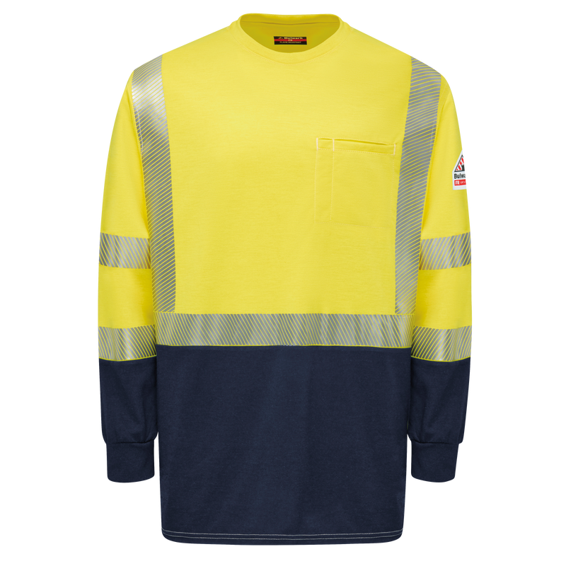 Hi-Visibility Lightweight Colorblock Long Sleeve T-Shirt image number 0