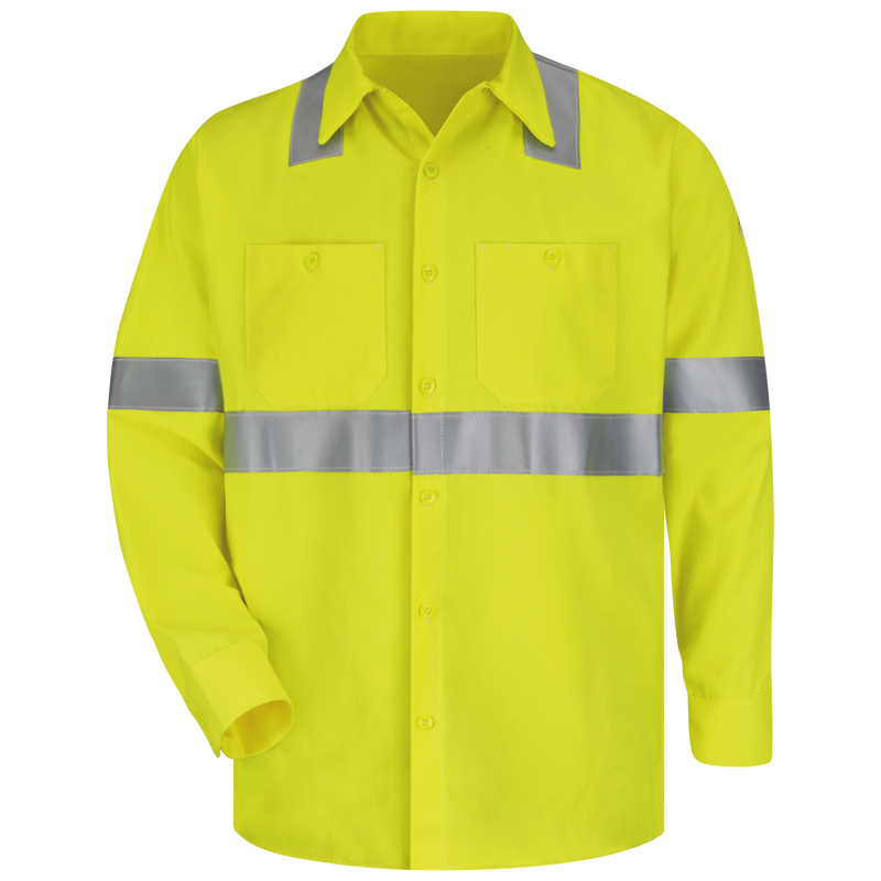 Men's Midweight FR Hi-Visibility Work Shirt image number 0