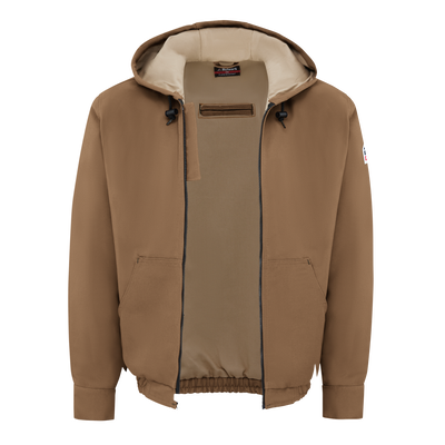 Men's Heavyweight FR Brown Duck Hooded Jacket