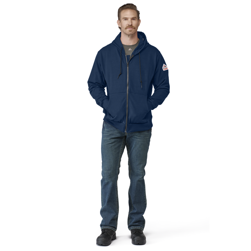 Men's Fleece FR Zip-Front Hooded Sweatshirt image number 4