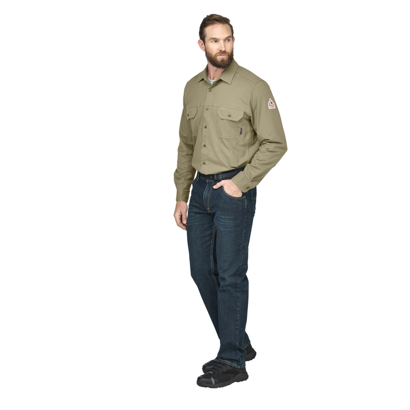 Bulwark FR Flex Knit Button Down Shirt image number 7
