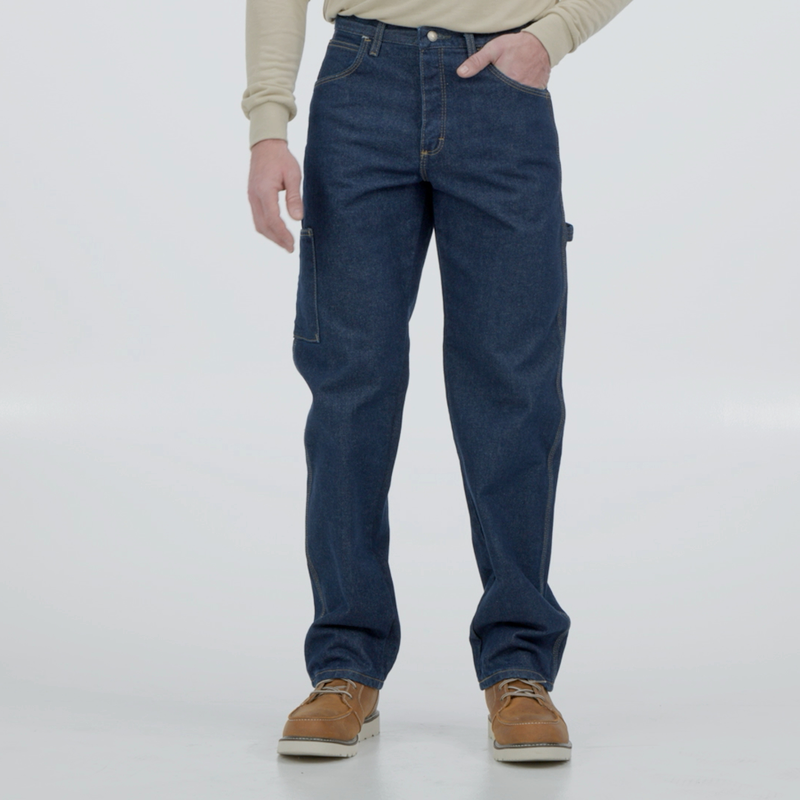 Men's Heavyweight Excel FR Denim Dungaree image number 9
