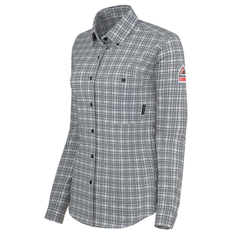 Bulwark FR Women's Flex Knit Button Down Shirt image number 3
