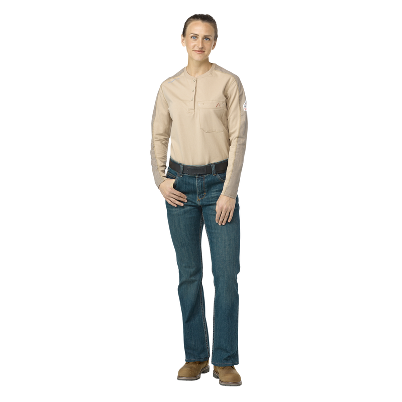 Women's Flex Knit Henley image number 4