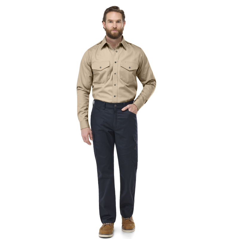 Men's Midweight Excel FR Snap-Front Uniform Shirt image number 4