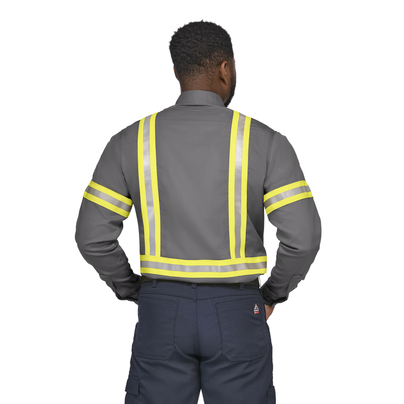 Men's Midweight FR Enhanced Visibility Uniform Shirt image number 1