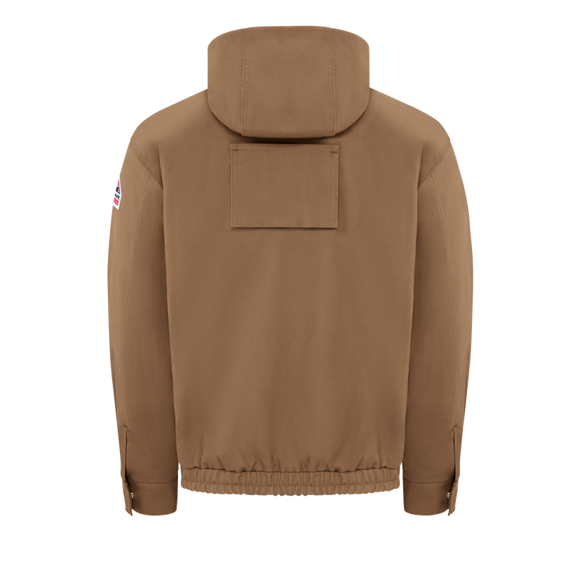 Men's Heavyweight FR Brown Duck Hooded Jacket image number 2