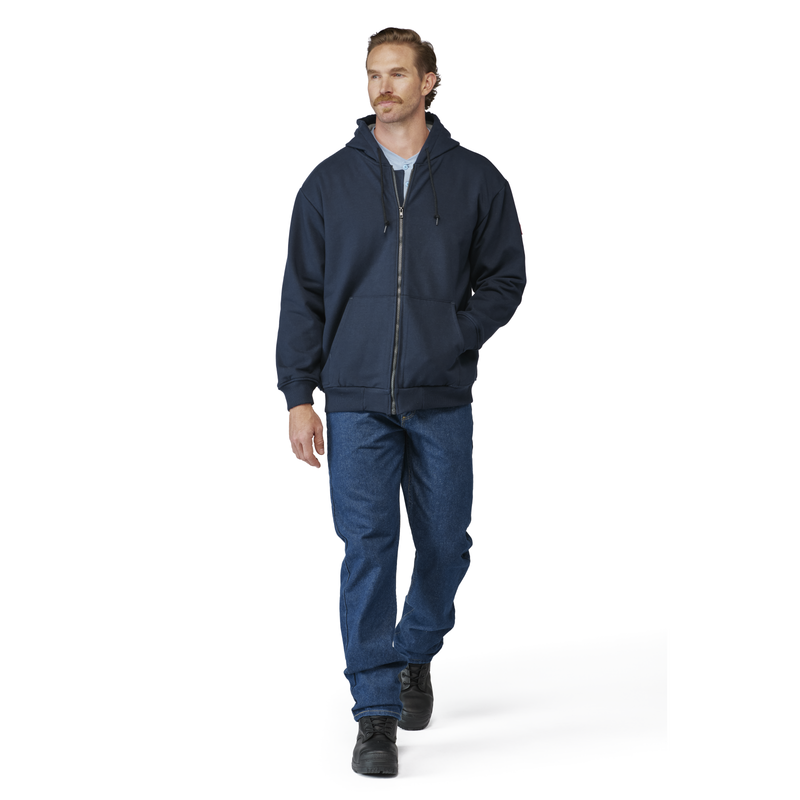 Men's Thermal Lined Zip-Front Hooded Sweatshirt image number 2