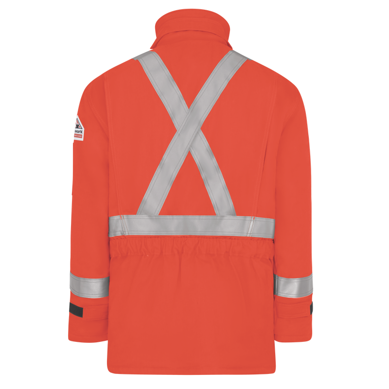 Men's Heavyweight FR Insulated Deluxe Parka with 2" Reflective Striping image number 1