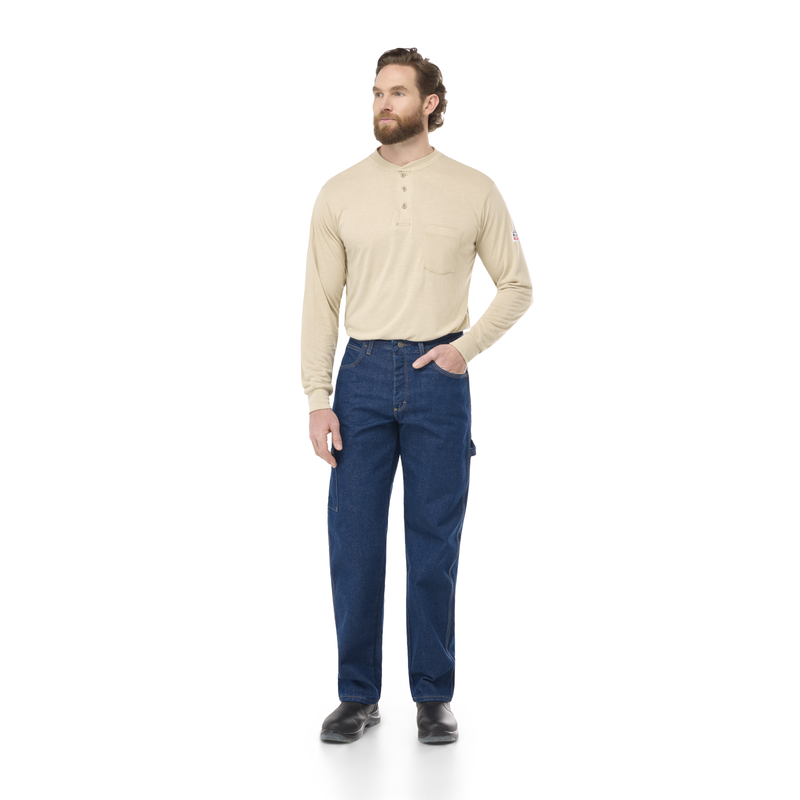 Men's Heavyweight Excel FR Denim Dungaree image number 4