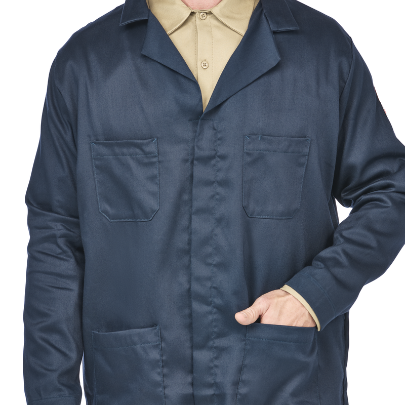 Men's Concealed Snap Front Lab Coat image number 8