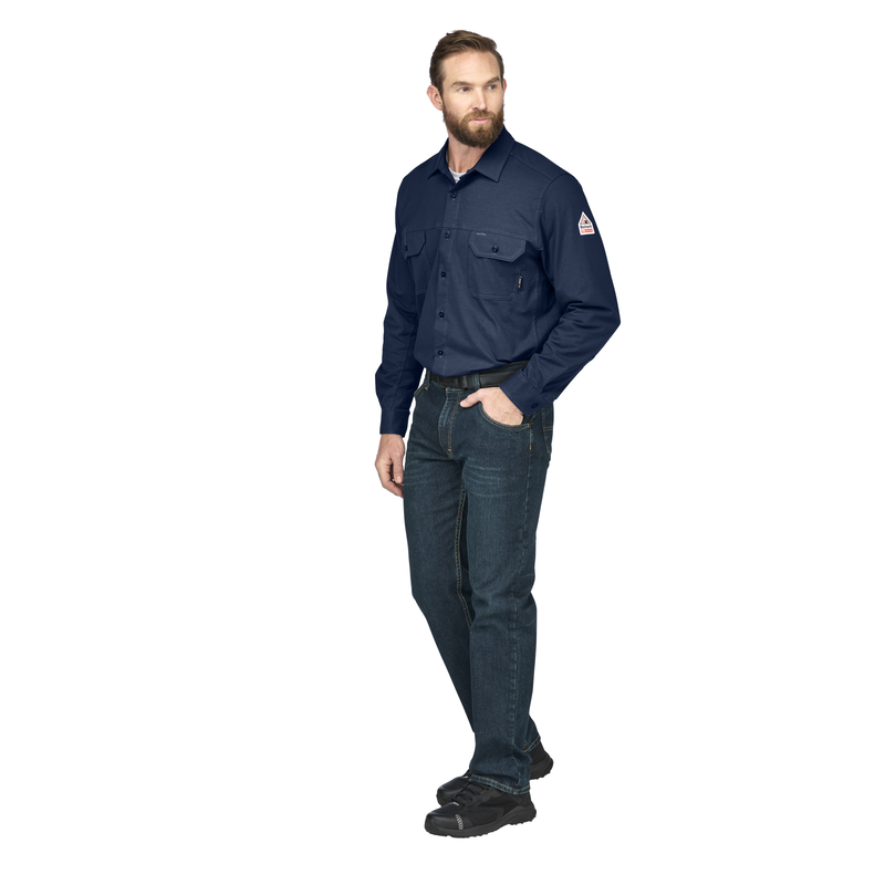 Bulwark FR Flex Knit Button Down Shirt image number 5