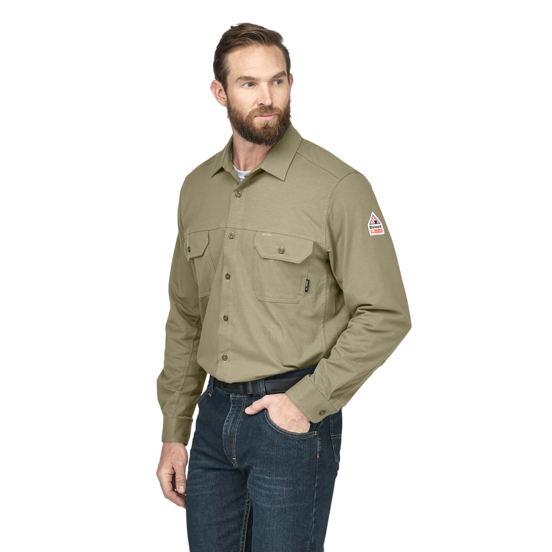 Bulwark FR Flex Knit Button Down Shirt image number 2