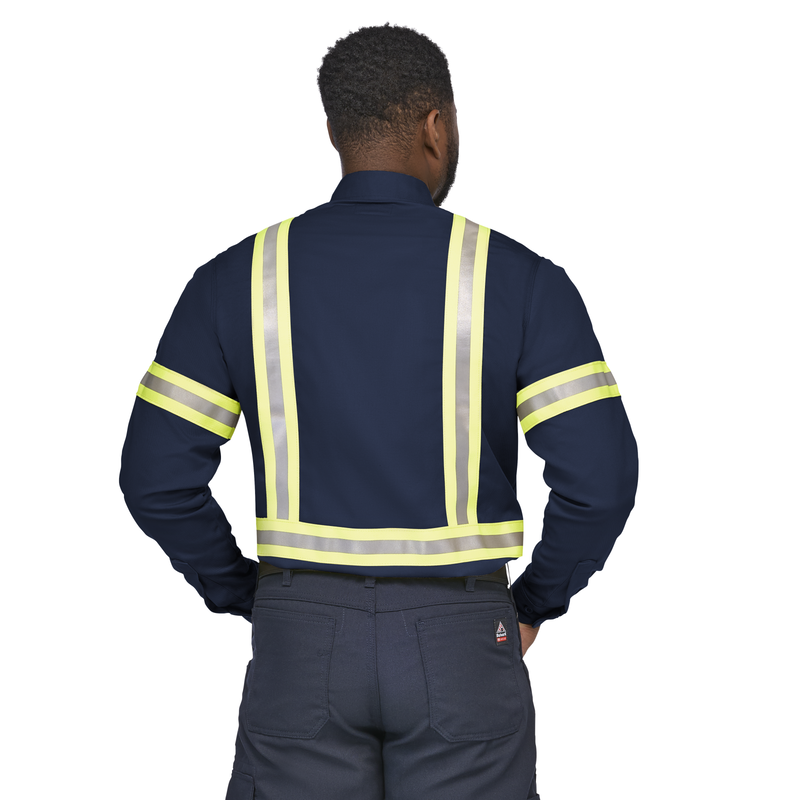 Men's Midweight FR Enhanced Visibility Uniform Shirt image number 1