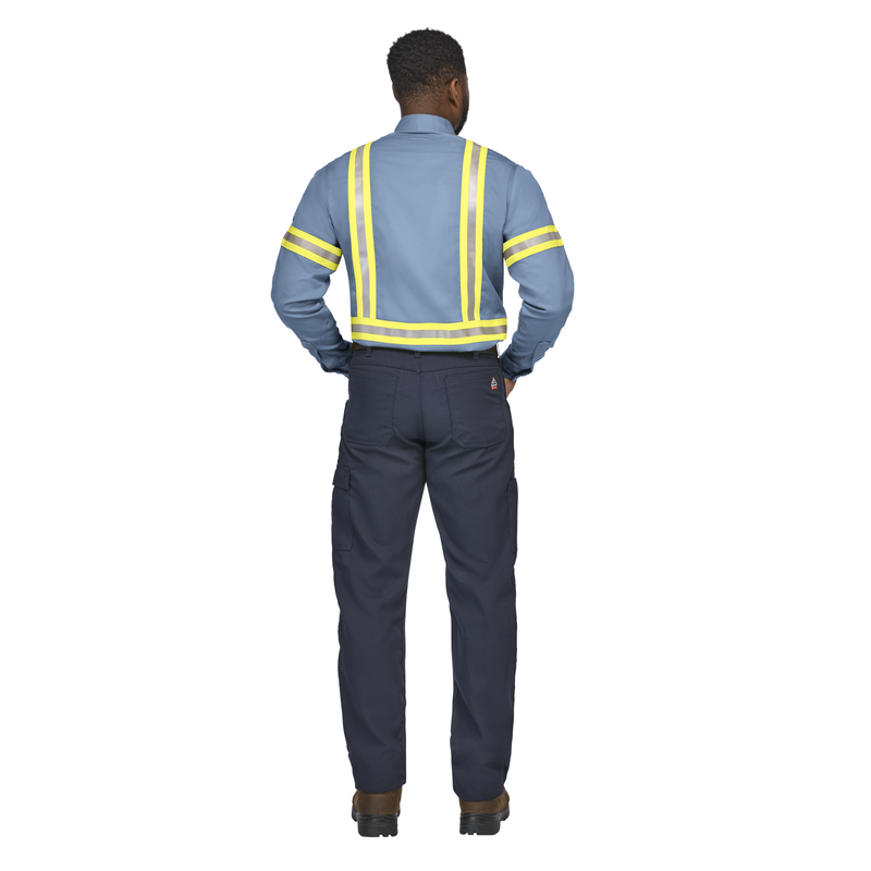 Men's Midweight FR Enhanced Visibility Uniform Shirt image number 3