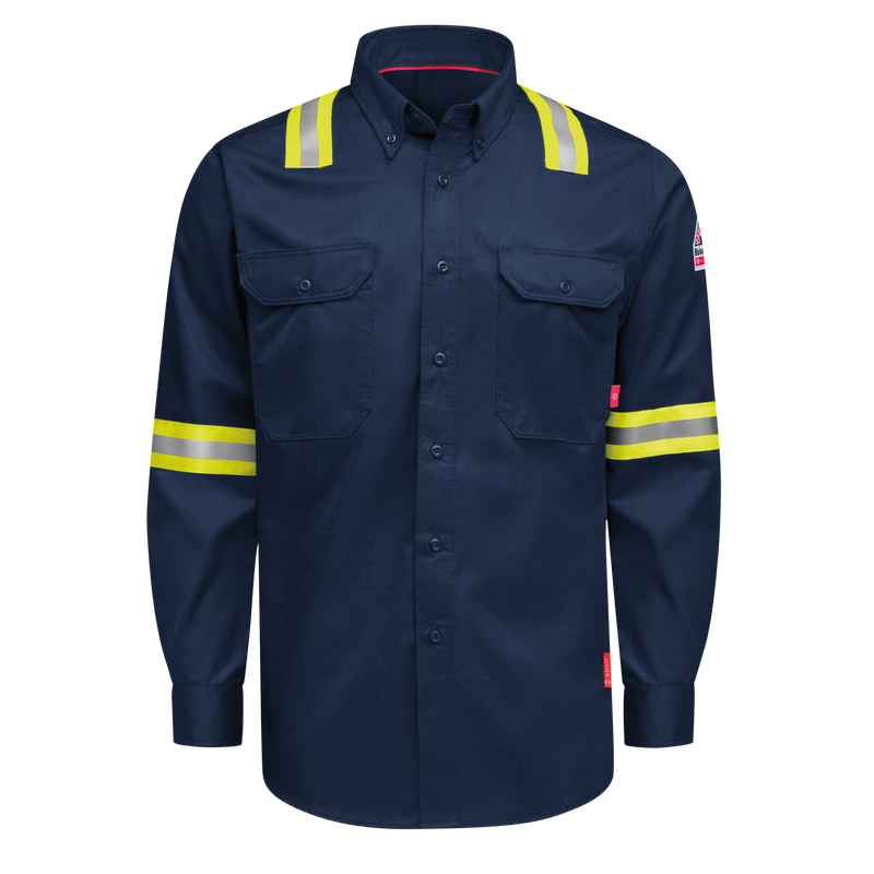 iQ Series Men&rsquo;s Enhanced-Vis Midweight Comfort Woven Shirt image number 0