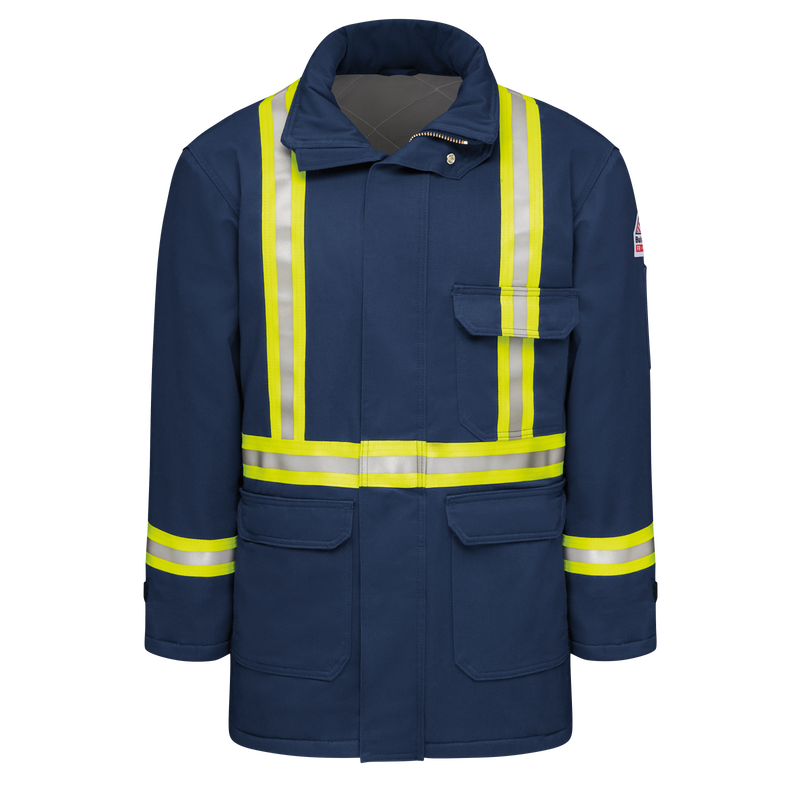 Men's Heavyweight Excel FR&reg; ComforTouch&reg; Insulated Deluxe Parka with Reflective Trim image number 0