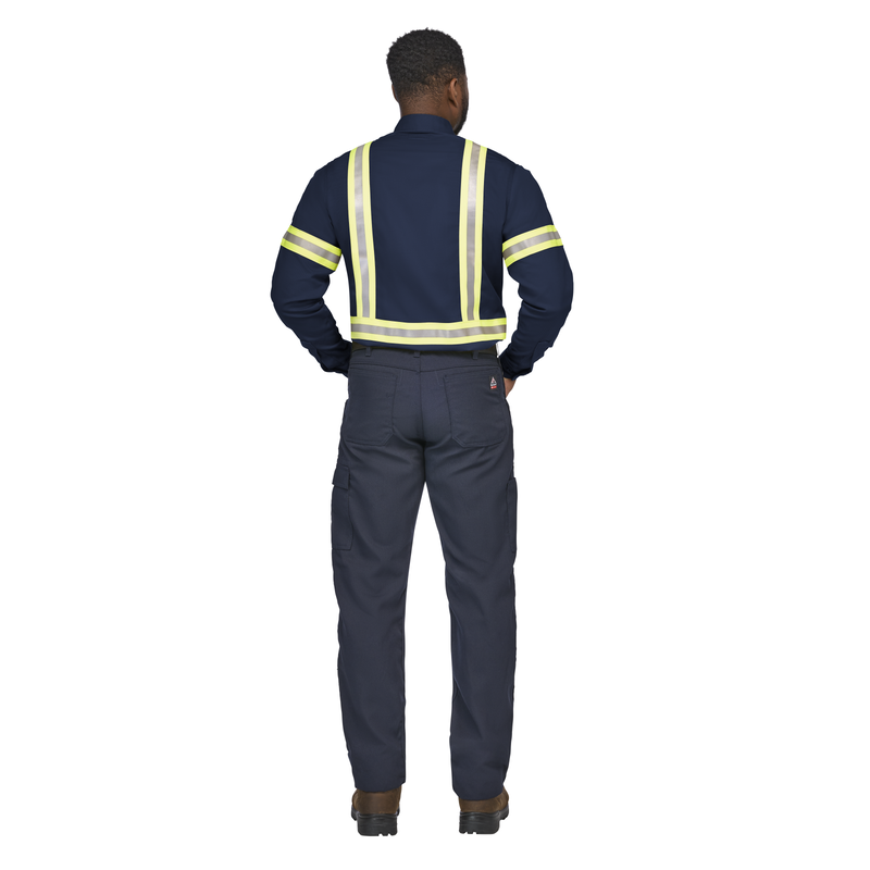 Men's Midweight FR Enhanced Visibility Uniform Shirt image number 3