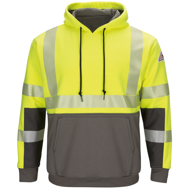 Men's Hi-Visibility Color Block Pullover Fleece Sweatshirt image number 0