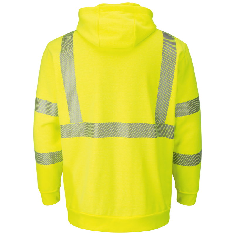 Men's Fleece FR Hi-Visibility Pullover Hooded Sweatshirt image number 1