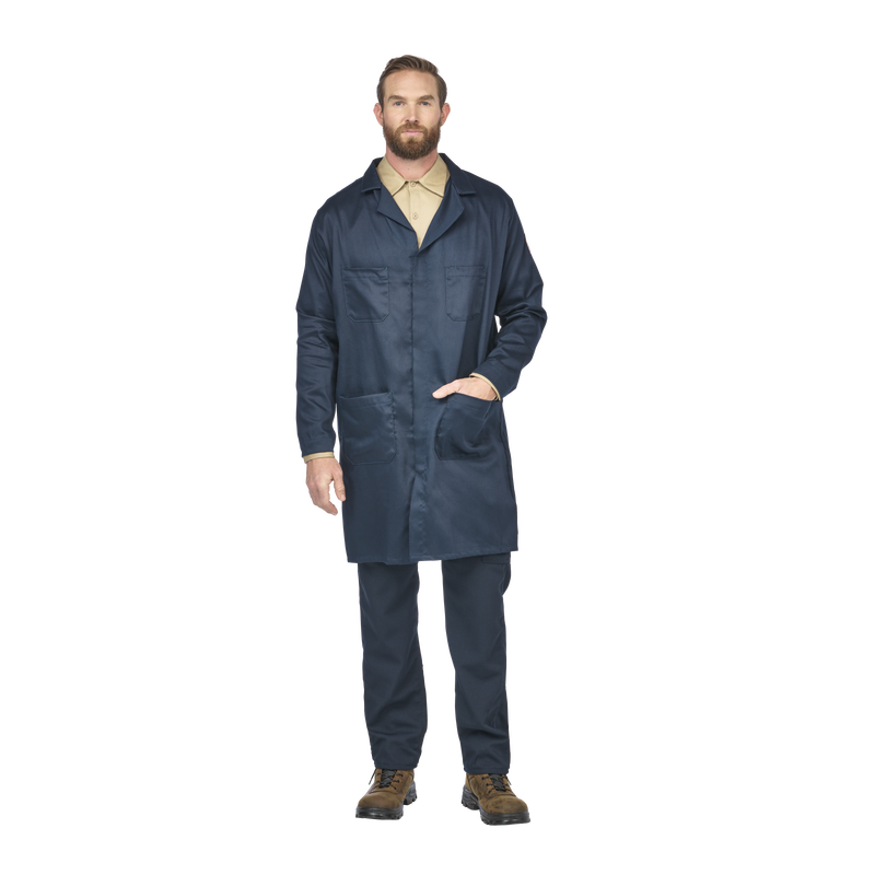 Men's Concealed Snap Front Lab Coat image number 2