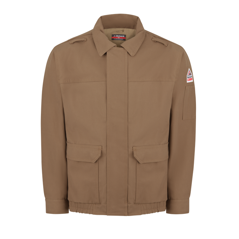 Brown Duck Lined Bomber Jacket image number 0